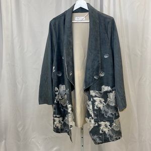 Suede Grey Cardigan 🌚⚪️